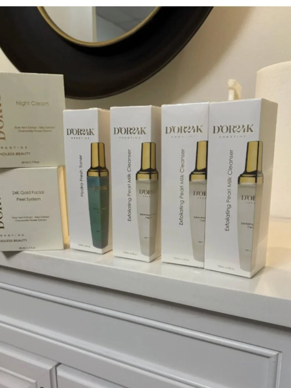 D’or 24K Prestige Exfoliating Pearl Milk Cleanser (Full Size 4.0 oz/120 mL) NIB!